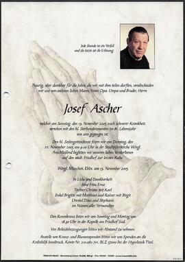 Ascher Josef G