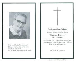 Brugger Theresia geb. Laiminger