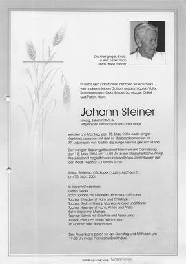 Steiner Johann G 1