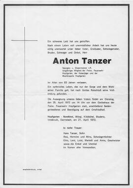 Tanzer Anton G