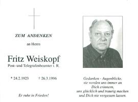 Weiskopf Fritz