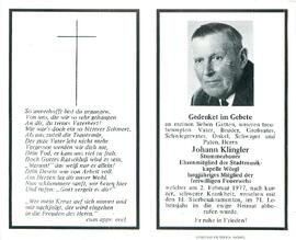 Klingler Johann Stummer