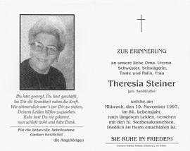 Steiner Theresia geb. Sandbichler