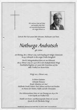 Andratsch Notburga geb. Leitner