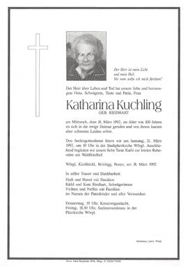 Kuchling Katharina geb. Riedhart G