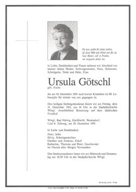 Götschl Ursula geb. Fuchs G