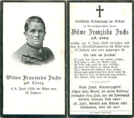 Fuchs Franziska geb. König
