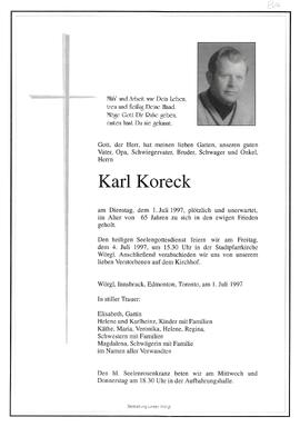 Koreck Karl G