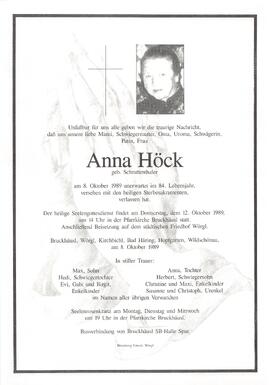 Höck Anna geb. Schrattenthaler G