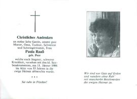 Raaß Paula geb. Peer