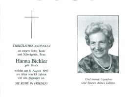 Bichler Hanna geb. Brock