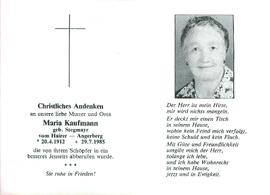 Kaufmann Maria geb. Stegmayr