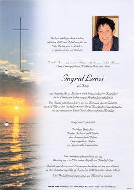 Lenzi Ingrid geb. König G