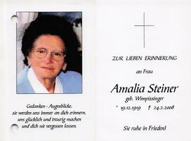 Steiner Amalia geb. Wimpissinger