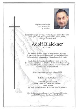 Blaickner Alfred G