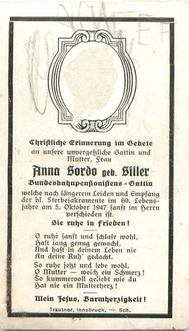 Sordo Anna geb. Siller