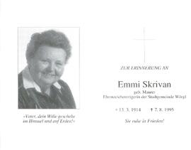 Skrivan Emmi geb. Maurer