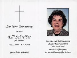 Schreiber Elli geb. Lindner