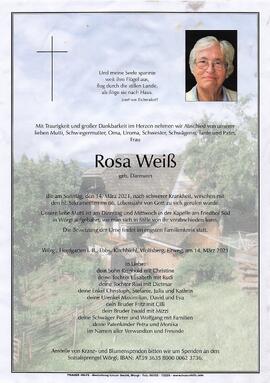 Weiß Rosa geb. Darmann