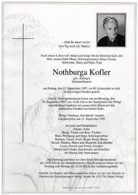 Kofler Nothburga geb. Aufinger G