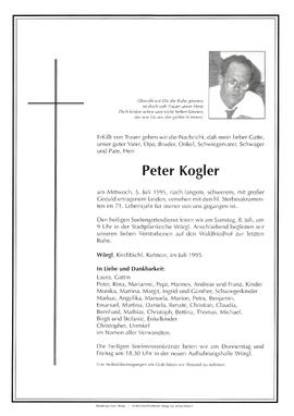 Kogler Peter G