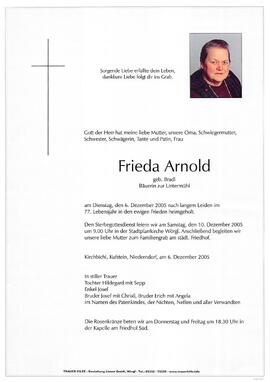 Arnold Frieda geb. Bradl G