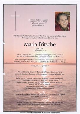 Fritsche Maria geb. Gatt G