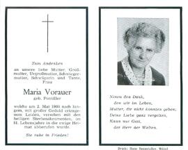 Vorauer Maria geb. Pontiller