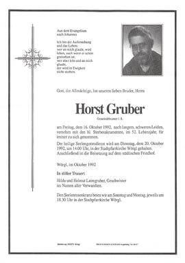 Gruber Horst G