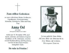 Osl Anna geb. Hager
