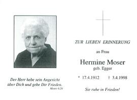 Moser Hermine geb. Egger