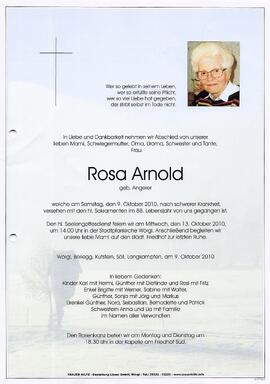 Arnold Rosa geb. Angerer