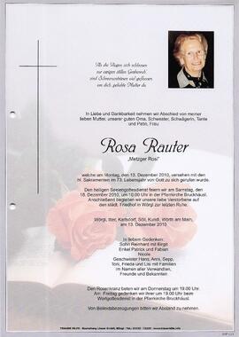 Rauter Rosa  G
