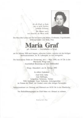 Graf Maria geb. Permoser G