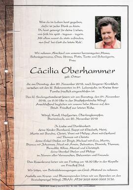 Oberhammer Cäcilia geb. Ortner G