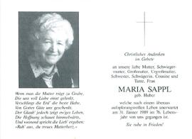 Sappl Maria geb. Huber