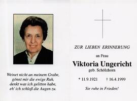 Ungericht Viktoria geb. Schölzhorn