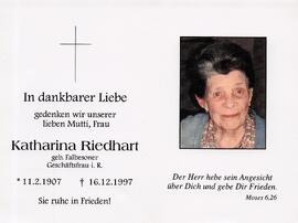 Riedhart Katharina geb. Falbesoner
