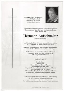 Aufschnaiter Hermann G