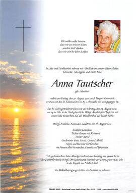 Tautscher Anna geb. Achrainer G
