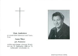 Mayr Anna geb. Ponholzer