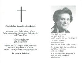 Pfluger Maria geb. Engelmair
