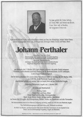 Perthaler Johann G
