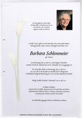 Schlemmeier Barbara geb. Strasser G
