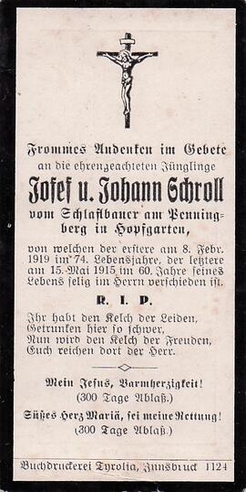 Schroll Josef 1919