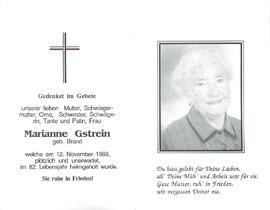 Gstrein Marianne geb. Brand