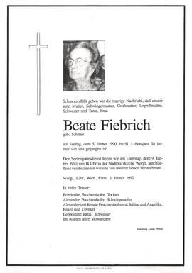Fiebrich Beate geb. Schitter G