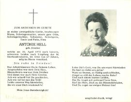 Hell Antonie geb. Streiter