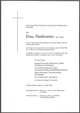 Haslwanter Erna geb. Fieber G
