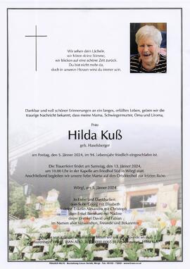Kuß Hilda geb. Haselsberger G